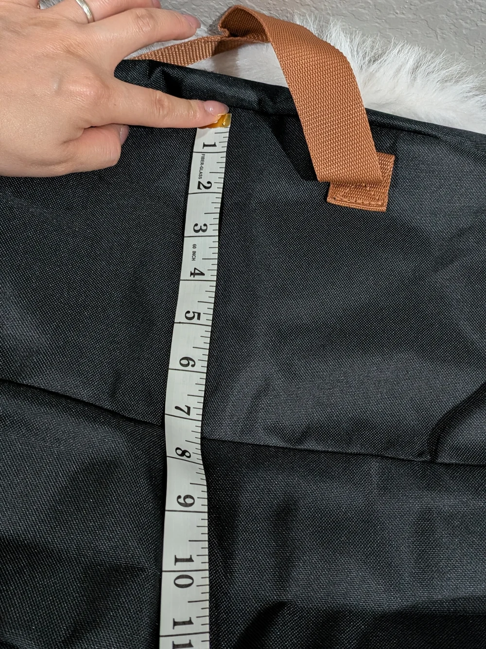 DSW Black Duffel Bag‎ with Brown Carry Straps -New